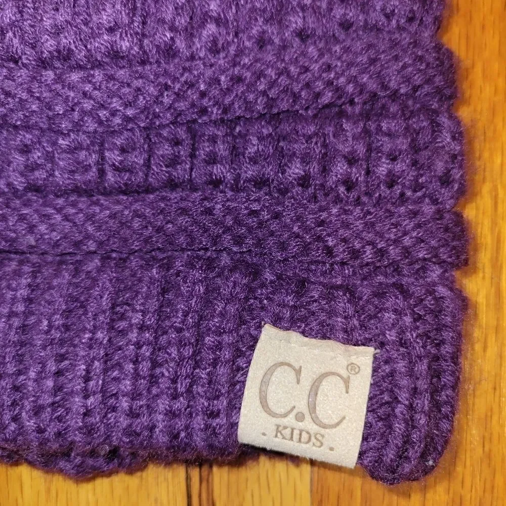 CC Boutique purple beanie